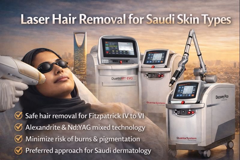 Laser hair removal technology for Saudi Arabia skin types