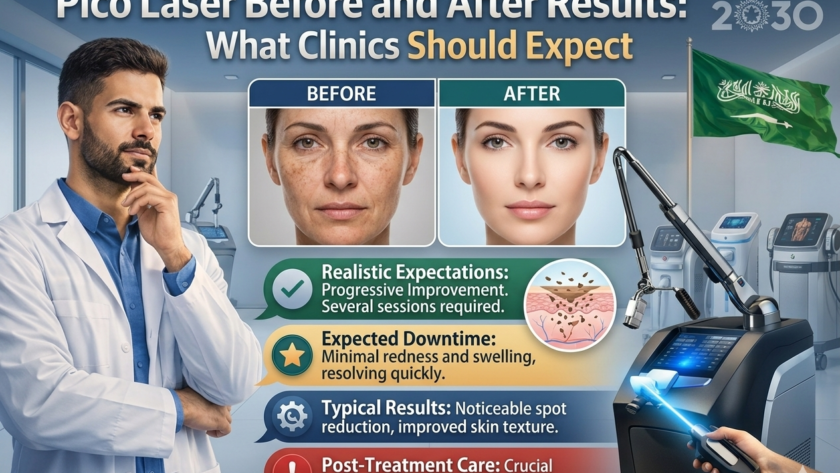 Before and after results of pico laser treatment for skin pigmentation