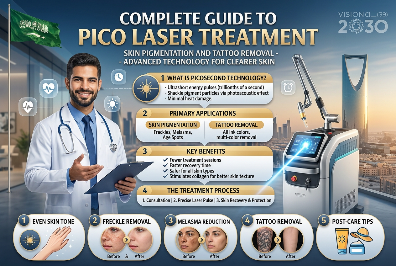 Pico laser technology used for pigmentation and tattoo removal treatment